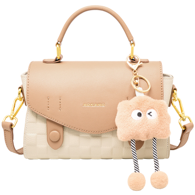 奥康小方包真皮女包单肩斜挎包