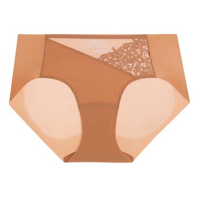 爱慕仪式贴贴内裤女棉质里裆净痕腿围中腰平角裤AM23D081