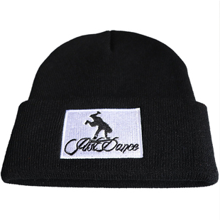 bboy街舞少儿童成人中国battle护头转针织毛线帽Breaking专用刺绣