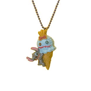 原创自制冰淇淋史迪仔土酷宝可梦可爱卡通项链钥匙扣挂件原宿ins