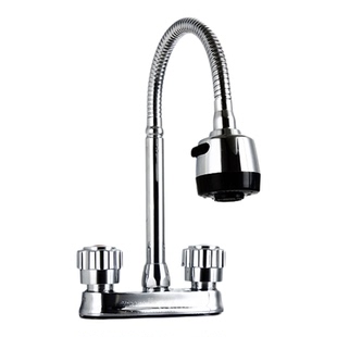 实心纯铜双开关双孔三孔面盆水龙头冷热水洗手盆老式冷暖笼头铜芯