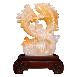 连年有余办公室锦鲤鱼开业招财摆件玄关客厅酒柜装饰乔迁新居礼品