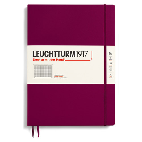 德国灯塔 leuchtturm1917笔记本子轻薄款加大A4+硬封面商务办公