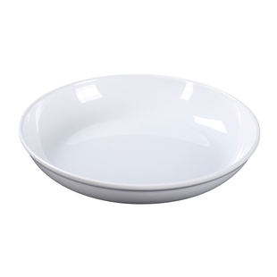 密胺深圆盘商用双耳盘酒店糖果餐厅饭店专用仿瓷汤盘圆形花边盘