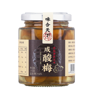 腌制咸水梅潮汕咸酸梅开胃调味咸梅青竹梅手工孕妇泡水酸梅