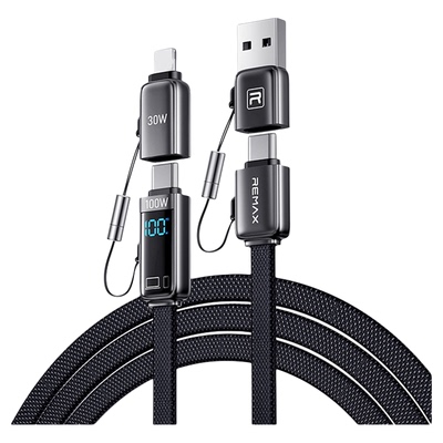 REMAX数显100W四合一充电线