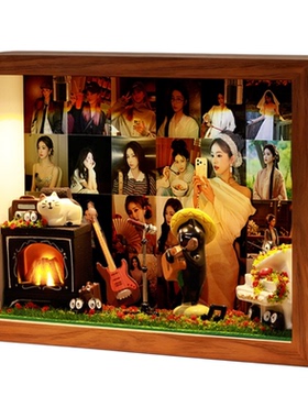 元气白鹿相框印满灵动瞬间