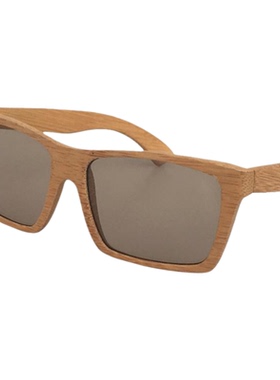 墨镜商务男士竹制方形框架太阳镜