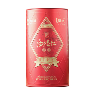 中茶海堤茶叶红茶海堤红1号花果香红茶20泡80gXBT321N