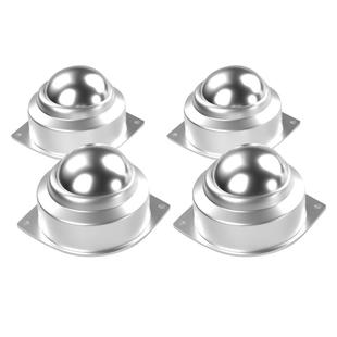 不锈钢万向轮沉重型滑轮滚珠静音顺滑360度灵活转向粘贴式滚珠轮