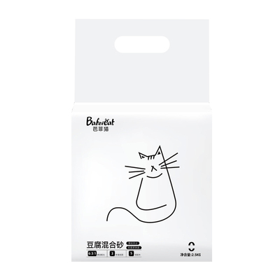 芭菲猫三合一豆腐膨润土混合猫砂