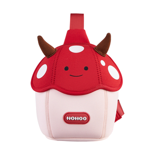 诺狐儿童斜挎包1-6岁宝宝外出小背包男童女孩旅游可爱萌趣包腰包
