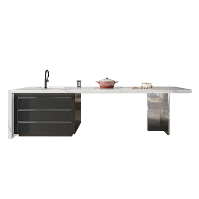 齐平款岩板岛台多功能可定制导台