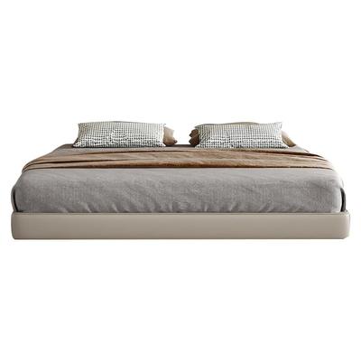 榉木无床头悬浮床无靠背皮床