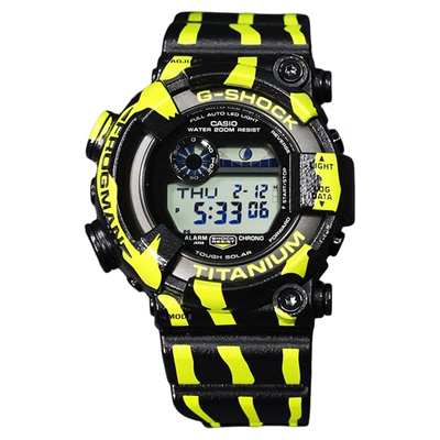 卡西欧新款箭毒蛙人限量版光动能电波手表男士潜水GW-8200TPF-1