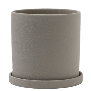 直筒磨砂表面陶泥浆粗陶花盆陶瓷素烧胚透气陶土盆仙人掌多肉绿植