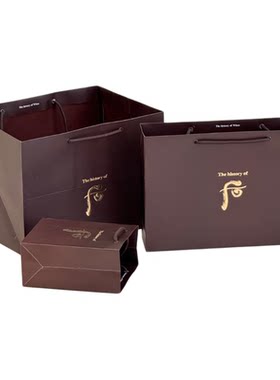 后手提袋礼品袋天气丹拱辰享水妍津率享套装礼品袋礼盒包装袋纸袋