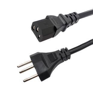 HCPL/CE认证瑞士标三插铜0.75平方笔记本电脑主机电源线 三孔