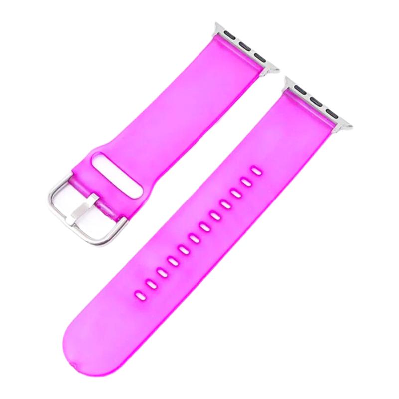 磨砂半透明硅胶表带适用iwatch