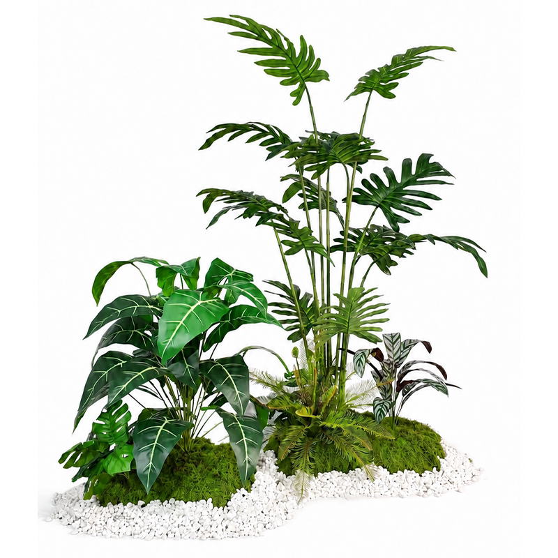 仿真绿植造景服装店橱窗造景摆件仿真植物盆景