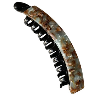 韩国进口France金标大号多发量高马尾香蕉夹法式极光色扭扭夹竖夹