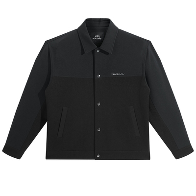 太平鸟男装刺绣提花通勤行政夹克