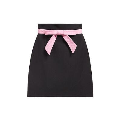 FIVE PLUS半身裙女短裙小众设计感高腰A字裙蝴蝶结新款女