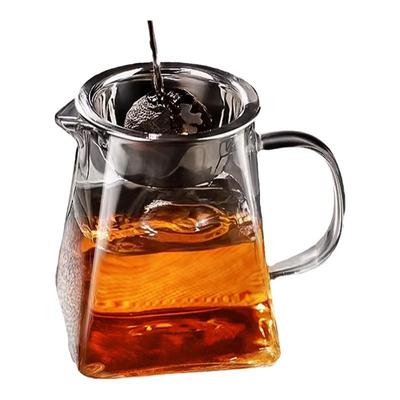 【四方公道杯】玻璃冲泡一体分茶