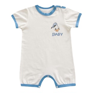 男宝宝衣服夏装新款婴儿短袖连体衣夏季薄款新生幼儿外出哈衣爬服