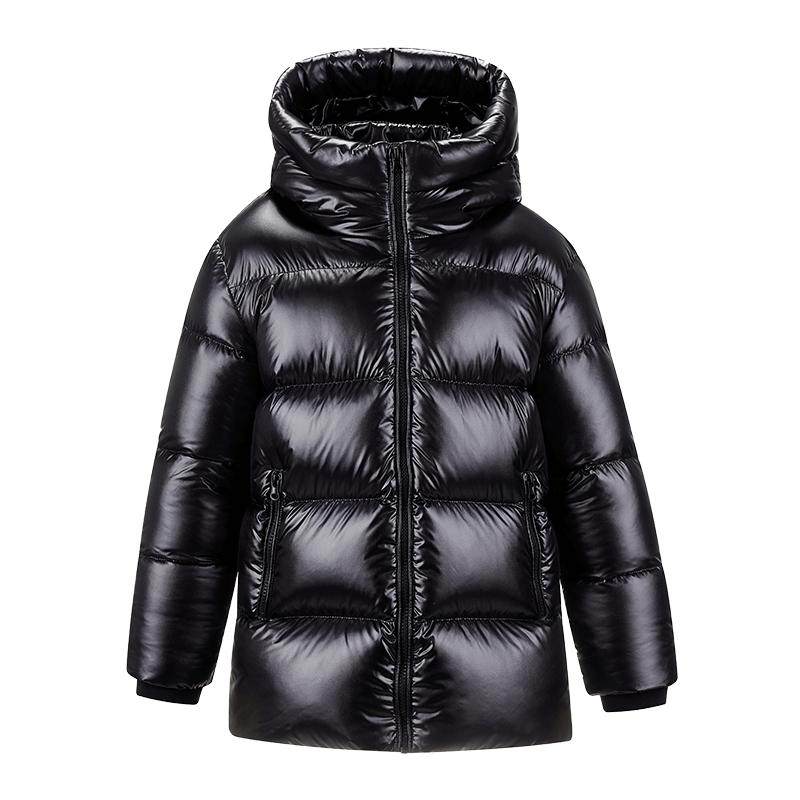 【鹅绒服】雪中飞儿童短款羽绒服男童冬加厚中大童装亮面女童
