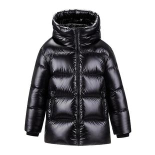 【鹅绒服】雪中飞儿童短款羽绒服男童冬加厚中大童装亮面女童