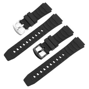 vmkm适配卡西欧橡胶手表带MWA-100H MWD-100系列凸口防水硅胶表链