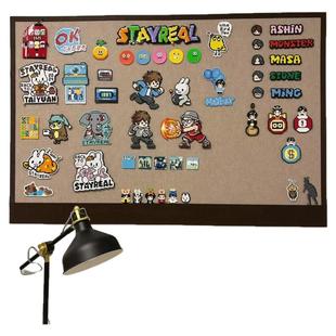 毛毡板拼豆展示框DIY装饰摆件收纳背景板拍立得拼图创意摆台爱豆照片墙相片小卡徽章收藏墙面展示梦想愿景板