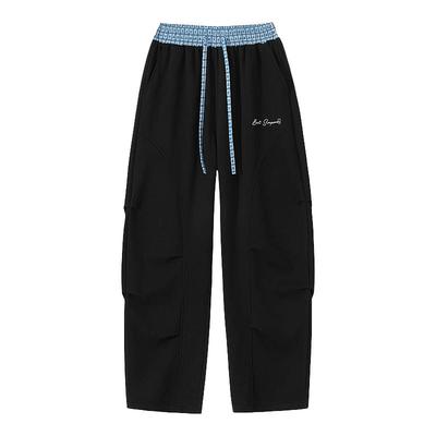 辛普森一家加绒卫裤直筒休闲裤男