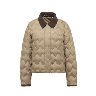 2025冬季羽绒服女轻薄新国标90白鸭绒小香风短款宽松翻领时尚外套