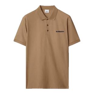 1h可退 自营Burberry博柏利男士棉质Logo字母刺绣短袖时P春季新款