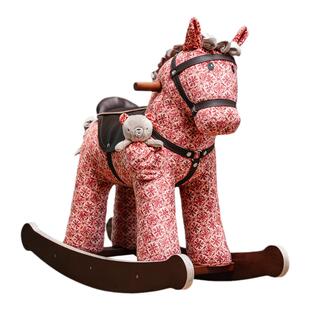 英国littlebirdtoldme木马宝宝实木摇摇马儿童周岁生日玩具礼物