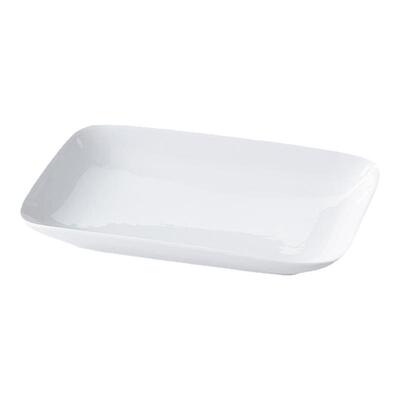 强化高温瓷蒸锅专用陶瓷盘白色