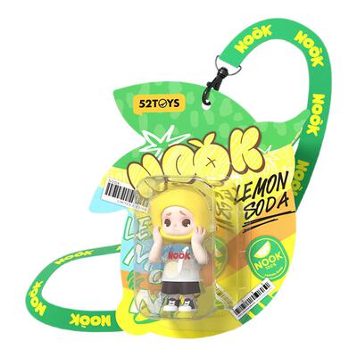 52TOYS NOOK限定苏打柠檬吊卡100%手办潮玩玩具摆件生日礼物