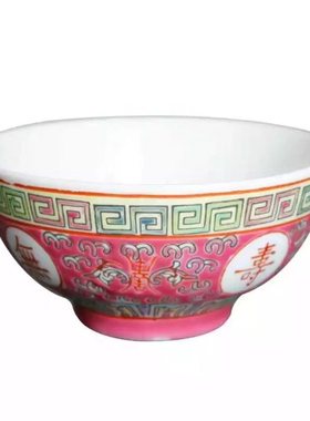 手绘景德镇老式餐具陶瓷面碗环保