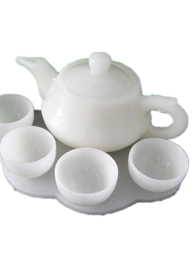 正品阿富汗玉石玩件茶具把把壶