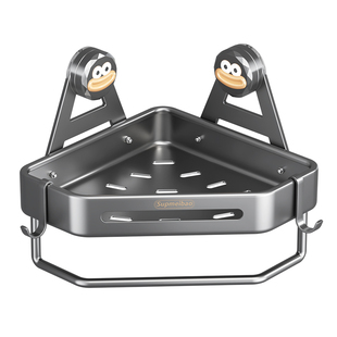 卫生间吸盘三角置物架浴室转角洗漱台洗手间壁挂墙上厕所收纳架子