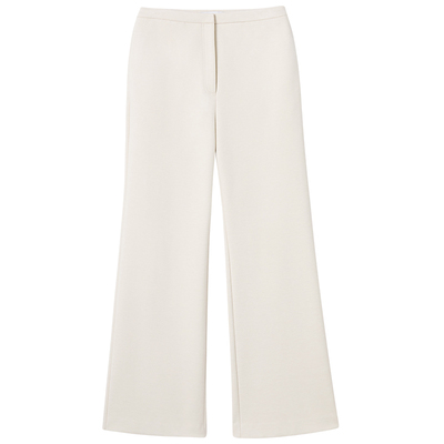 商场同款PURE TOUCH女装25秋冬新款高腰阔腿裤百搭休闲白色长裤