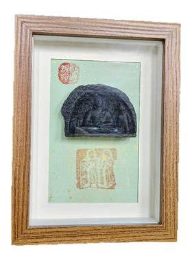 文创手塑煤雕装裱框旅游纪念摆台