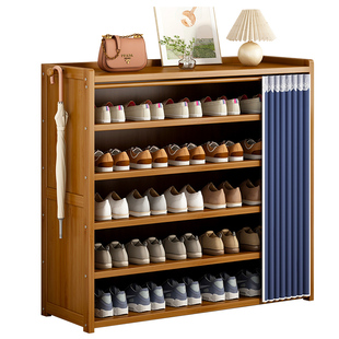 鞋架子家用门口2025爆款新款实木省空间经济型分层隔板简易鞋柜