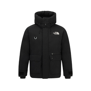 北面TNF26秋冬新款保暖连帽工装户外休闲轻便鹅绒羽绒服男女同款
