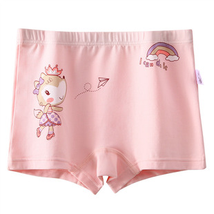 女童内裤纯棉平角儿童四角裤小童女孩婴儿女宝宝全棉短裤不夹屁屁