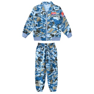 儿童迷彩服套装男童特种兵纯棉空军制服男孩军人士兵服装警官衣服
