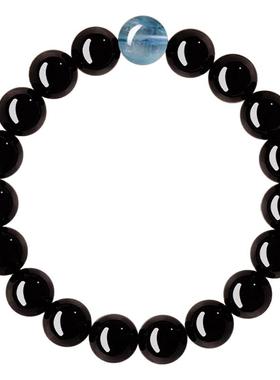 【已祝福】普陀山天然黑曜石手串