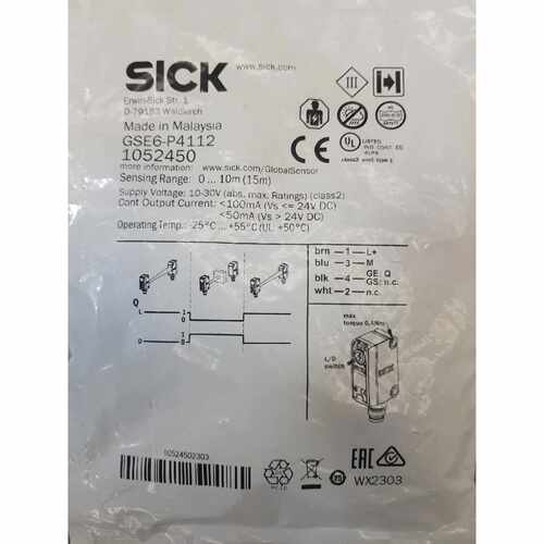 询价SICK西克传感器，GSE6-P4112，SICK对射光电开